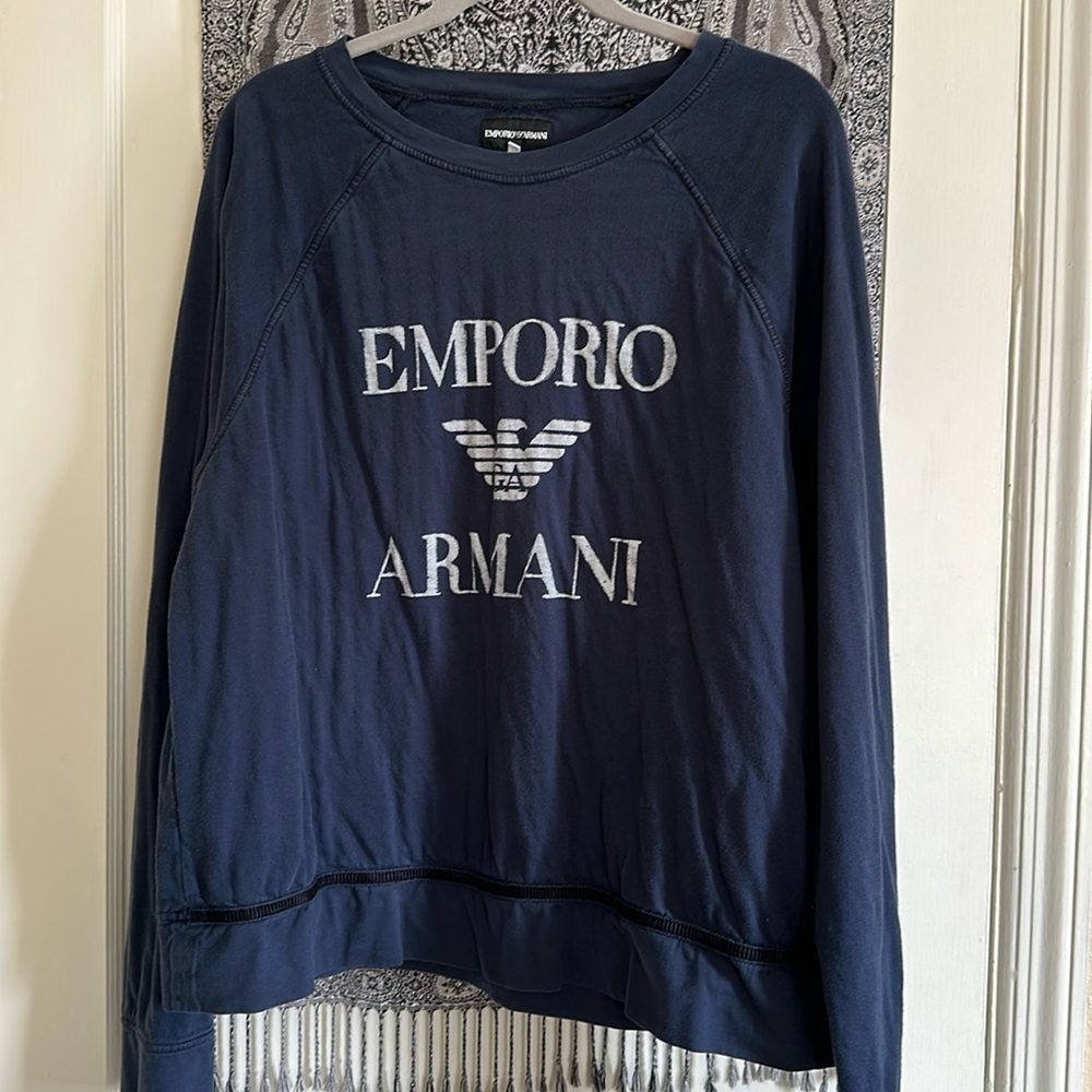 Emporio Armani Crew neck long sleeve shirt size XL